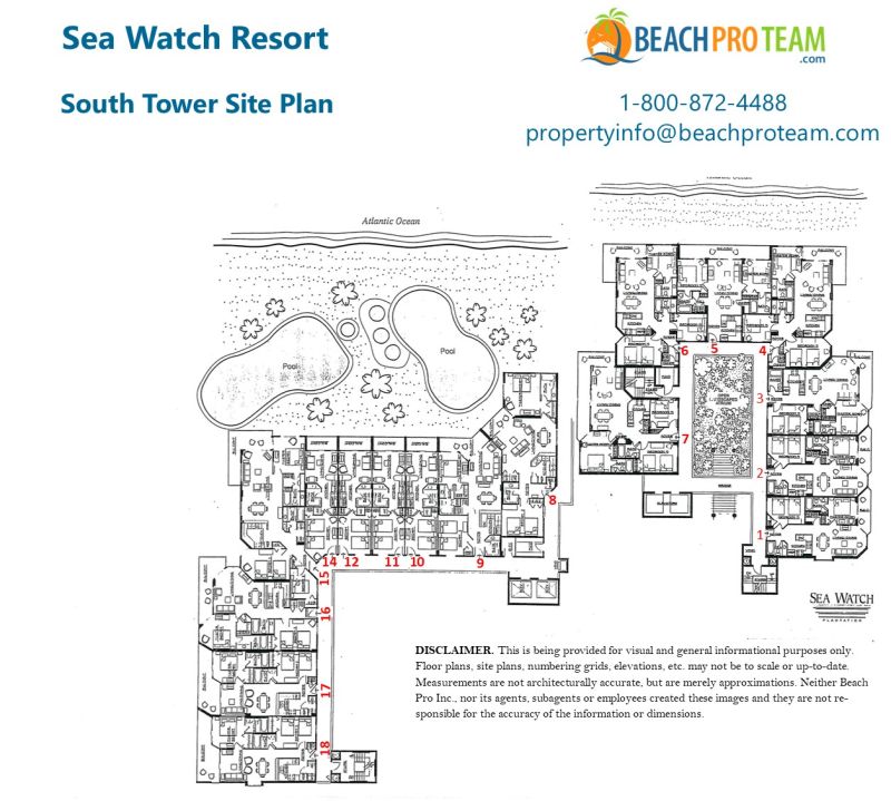 Wyndham Seawatch Plantation Resort Map Sea Watch Resort - Myrtle Beach Condos For Sale